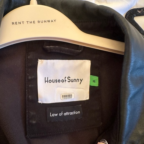 House of Sunny Black Fringe Leather Jacket - Picture 4 of 7